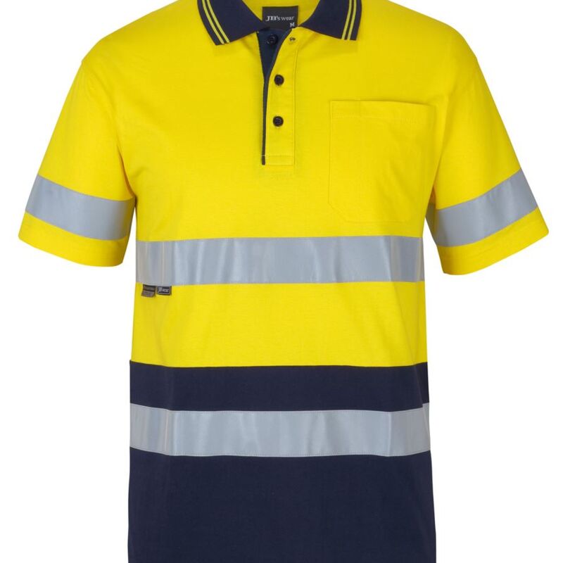 JB's Hi Vis (D+N) S/S Cotton Polo Thumbnail